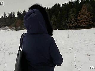 Risky Attempt Worked - German Teen Sucks Stranger's Monster Cock