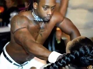 Male Strippers Pound Big Ass in Rough Action