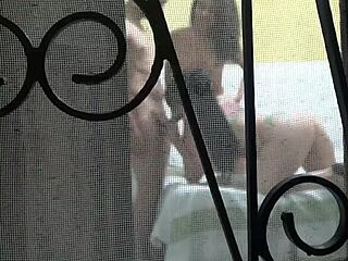 Caught neighbor in action 😏