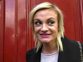 Cougar Orgy In A Car Threesome Blonde And 3 Cocks