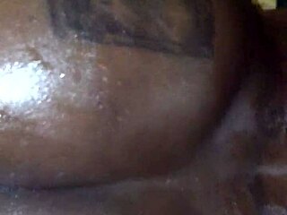 Perfect ass oiled up on prostitute bitch