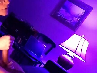 Girl next door teases with tits until he bursts.