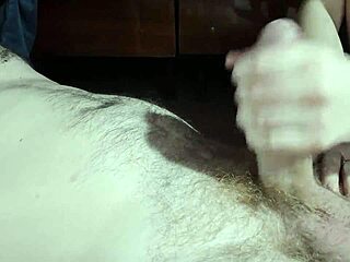 wanking my dick, teasing until i ride his cock with my cunt