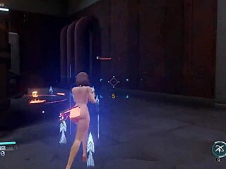 Haru plays naked in snow realm dangerous road