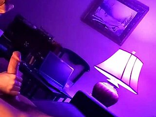 Girl next door teases with tits until he bursts.