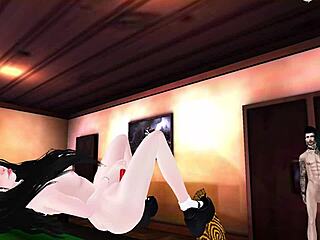 Ahegao's wild ride: Hentai girl gets fucked in the arcade