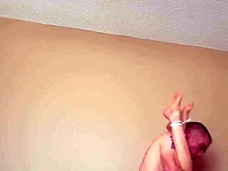 Bondage wife gets pounded in panties and bound.