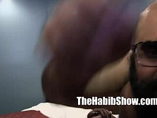 Exclamatory-Provocative Whoa! Hairy Arab Amateur Slams Thick Black Booty Hard!