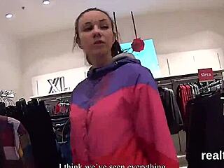 Stellar Czech teen 18+ gets seduced in shop and pounded in pov 😏