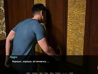 I ride the cute redhead's ripped clothes while gripping her strong cock in this anime hentai scene.