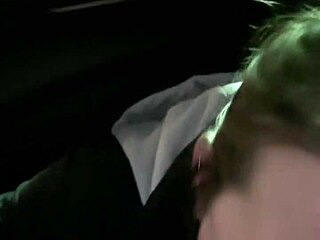 Risky blowjob and huge creampie in shower