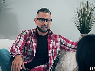 Teen stepdaughter Isabella Nice has intense feelings for stepdad in hardcore taboo