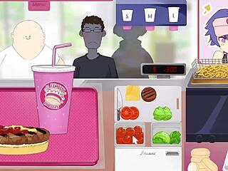 Femboy Burgers Hentai游戏，带人妖口交动作