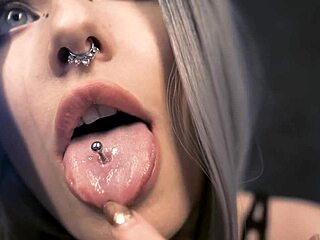 Tattooed teen gets oiled and massaged in ASMR video