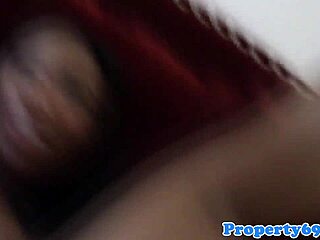 Amateur Ebony Realtor Cocksucking At Work Office!