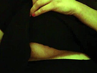 playing with my tits in the office