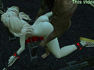 cute outdoor game involves bondage in public setting