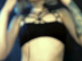 Tattooed teen gets oiled and massaged in ASMR video