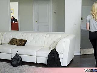 skinny stepdaughters practice blowjobs so i give them my cock to suck