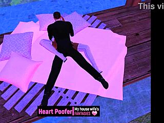 A warm moment unfolds in the cold weather