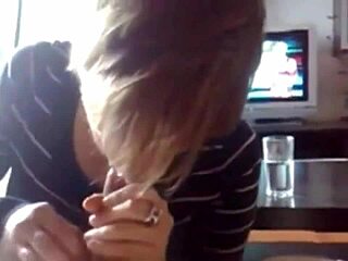 Cute Teen's Deepthroat Blowjob on Cam