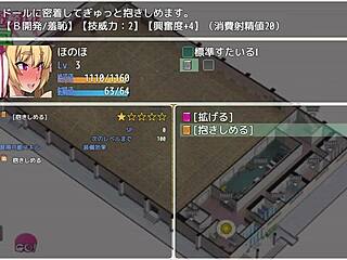 Anime-style RPG gameplay with sex dolls