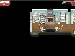 Nerdy Girl Gives Public Handjob in Spooky Milk Life Library