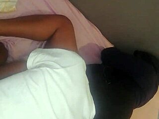 African mature amateur takes monster black cock from the side