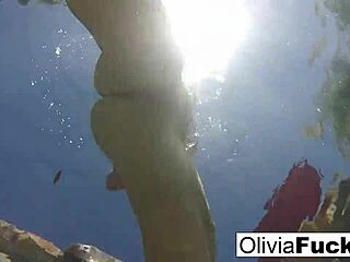 Olivia Enjoys Naughty Summer Fun by the Pool.