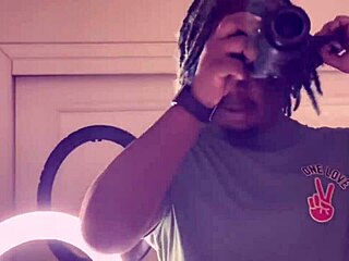 that ebony babe gets bent over for doggystyle fucking outdoors