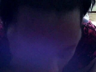 ebony girl gives sloppy oral