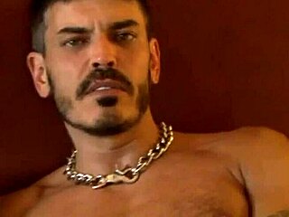 Two Guys Perform Intense Asshole Actions In Retro Blue Film