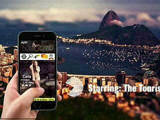 Tourist visits brazil capital and fucks hot short haired slut