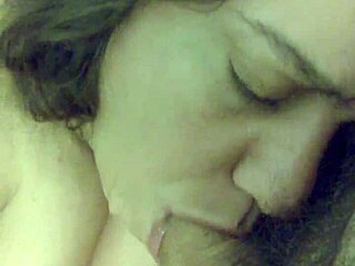 Wife Clarissa sucking in bed.