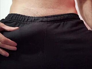 Delicious handjob on big monster cock