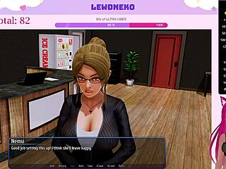 Wow! Vtuber Lewdneko Moans Loud in Harem Hotel Game!