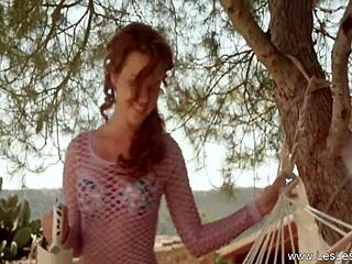 Lesbian Babe Kisses And Licks Her Lover's Pussy Outdoors