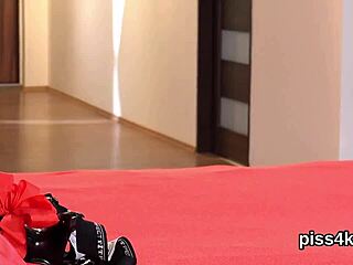 Lesbian nymphos squirt wet pussies