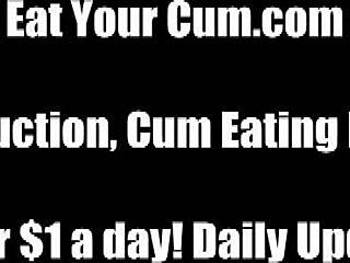 Niewolnica połyka spermę pana jak dobra suczka w femdom BDSM