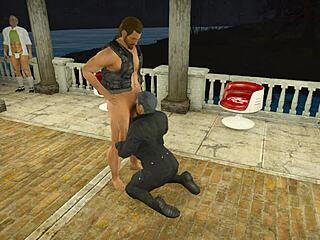 A reward from chief engineer myers involves intense blowjob sucking.