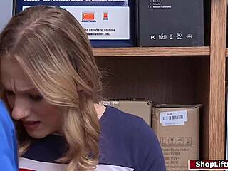 Blonde Thief Fucks Officer To Get Free!