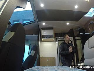 Blonde Czech Amateur Gets Wild Sex in Caravan After Dating