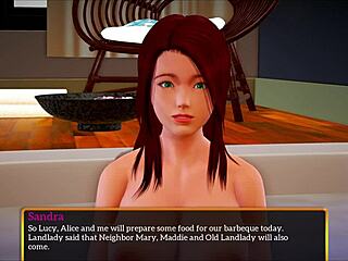 Redhead with small tits bent over for big cock doggystyle