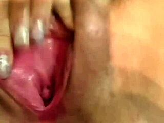 Ritafox Teases Her Juicy Shaved Pussy