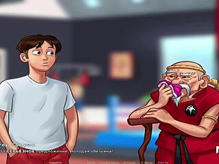 summertimesaga - big cucumber fucks mature in the kitchen e1 84