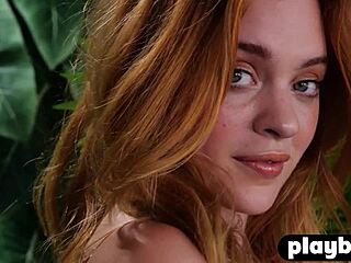 hairy redhead model celeste rasmussen poses naked