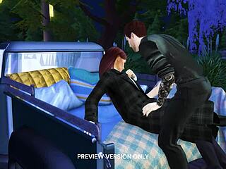 Flirting With a Vampire in Wild 3D Hentai Orgy Preview!