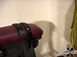 Tied up Star Nine gets dildo fucked by Scott Rhodes