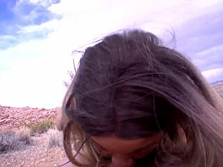 Nina Rivera's wild desert adventure with double penetration by Don Whoe and Angel