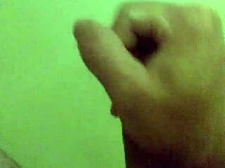 I'm rubbing one out on my cock.